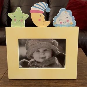 6X4 MOON & CLOUD BABY PICTURE FRAME